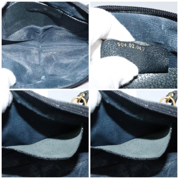 GUCCI GG Supreme Sherry Line Shoulder Bag PVC Navy Gold 904 02 047 Auth SW846 - Picture 15 of 16